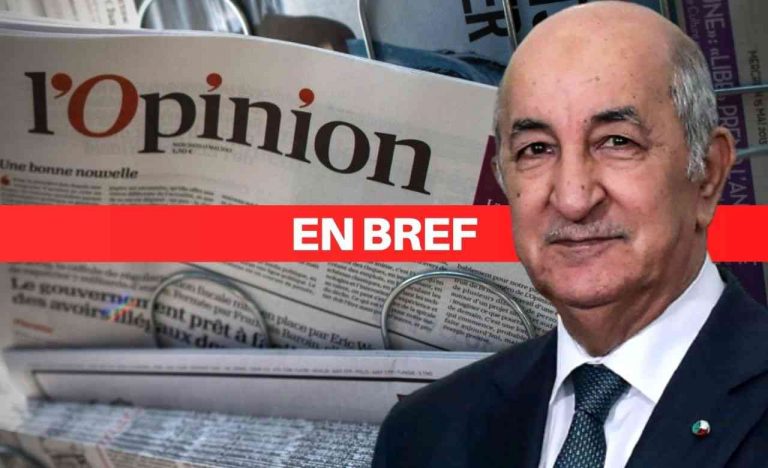 Tebboune au journal français « l’Opinion »-« Le hirak a fait son travail, nous faisons le notre »