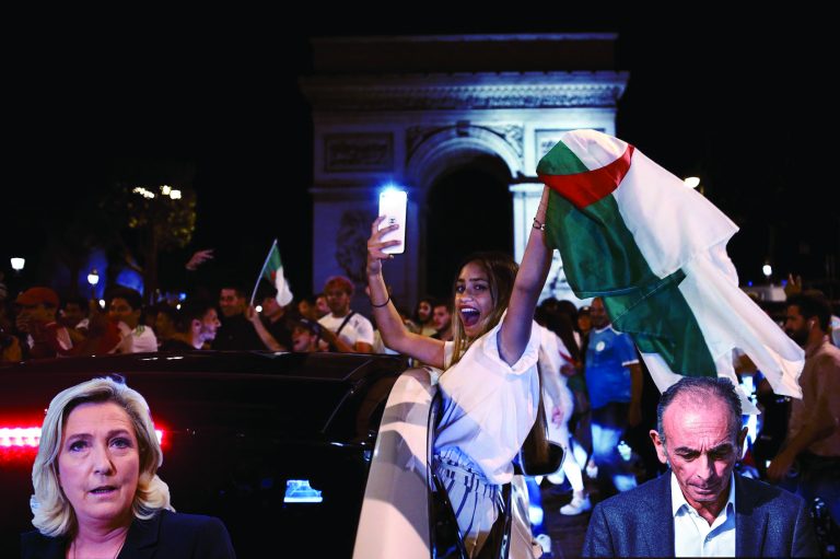 La victoire des verts célébrée aux Champs Élysées: La droite et l’extrême droite française vent debout