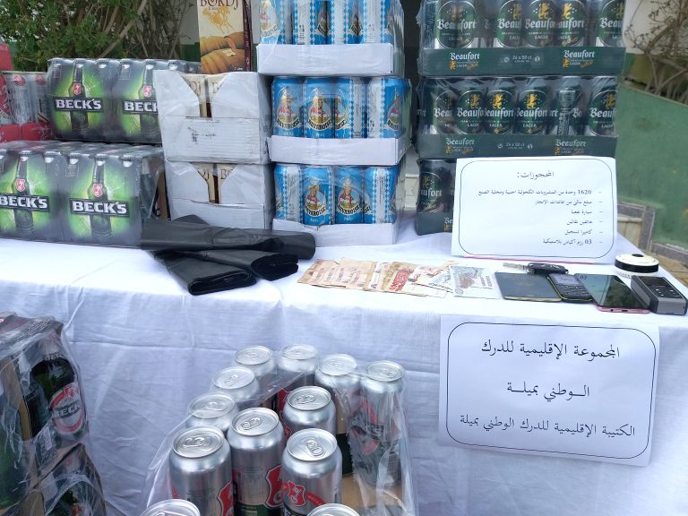 Trafic d’alcool à Mila:  Plus de 1 600 unités de boissons saisies