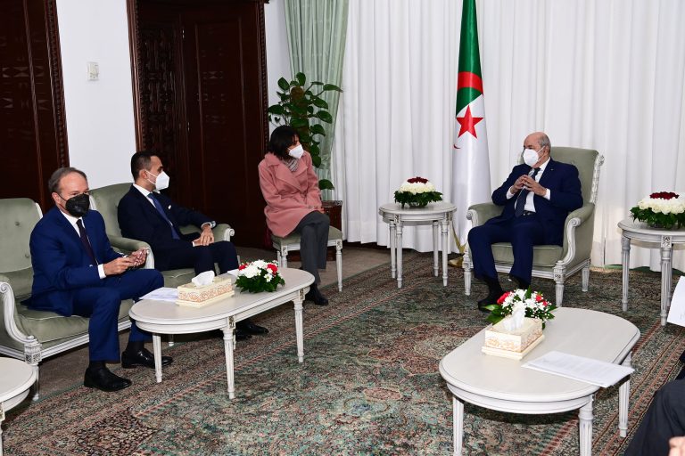 Le Président Tebboune reçoit le ministre italien des Affaires étrangères