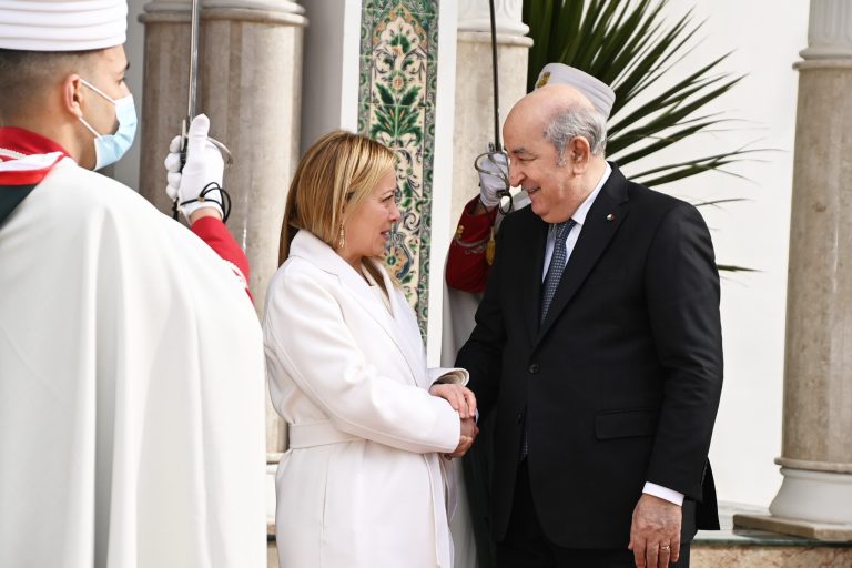 Le Président Tebboune réserve un accueil solennel à la présidente du Conseil des ministres italien