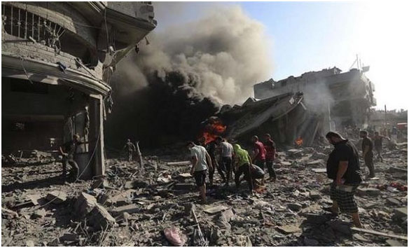 Agression sioniste contre Ghaza 70 martyrs dans un bombardement sur un camp de réfugiés