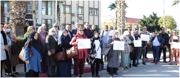 El Tarf-Université Chadli Ben Djedid. Sit-in de protestation des enseignants