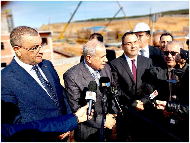 El Tarf-Visite d’inspection du PDG de Sonatrach: La station de dessalement de l’eau de mer accuse un taux d’avancement des travaux de 47 %