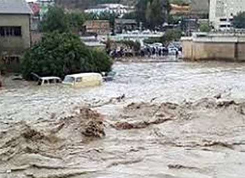 Guelma-Fortes chutes de pluie Glissement de terrains et inondation de routes