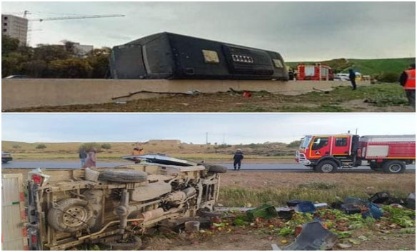 Accidents de la route 19 décès et 1013 blessés durant les trois jours de l&rsquo;Aïd