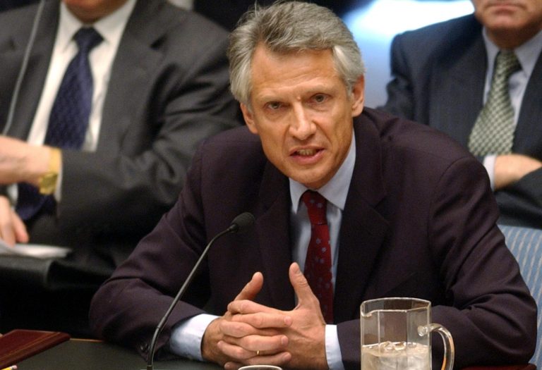 Dominique de Villepin critique vertement le gouvernement français